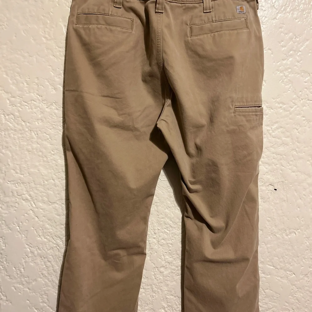Men's Carhartt Tan 5 pocket Pants 40x30‎ cotton